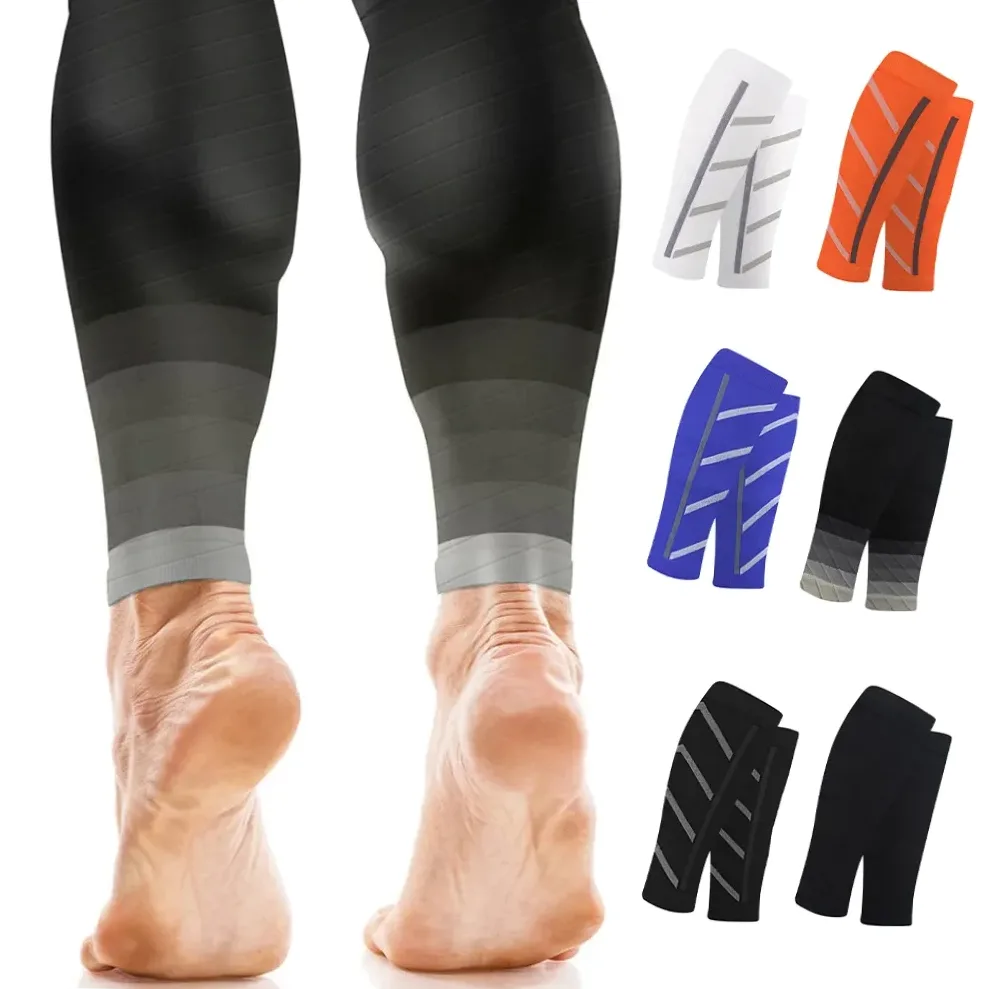 Manchettes de compression mollet 20-30mmHg pour running et cyclisme
