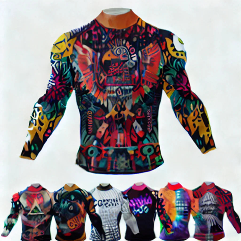 Rash guard homme col roulé compression anti-dérapant