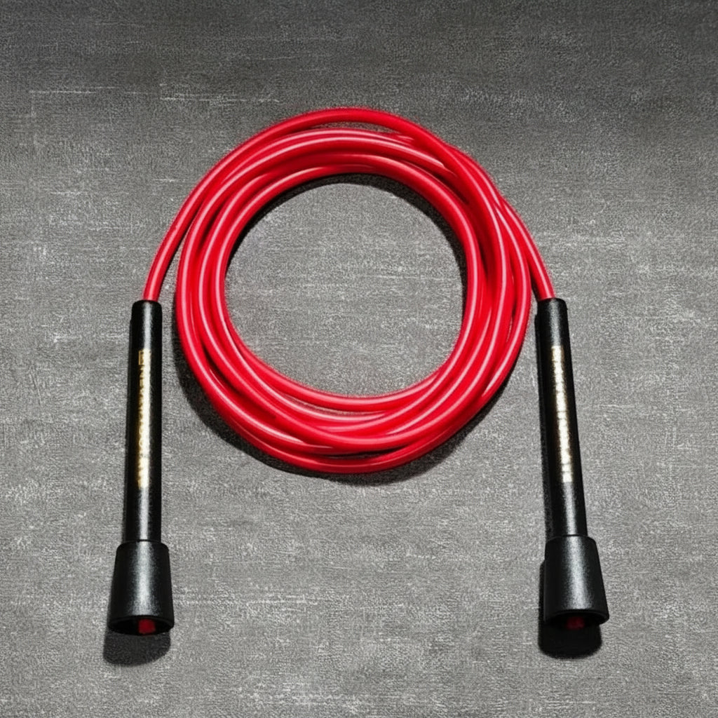 Corde à sauter fitness 7 mm PVC - Poignées 15,5 cm - 3,2 m