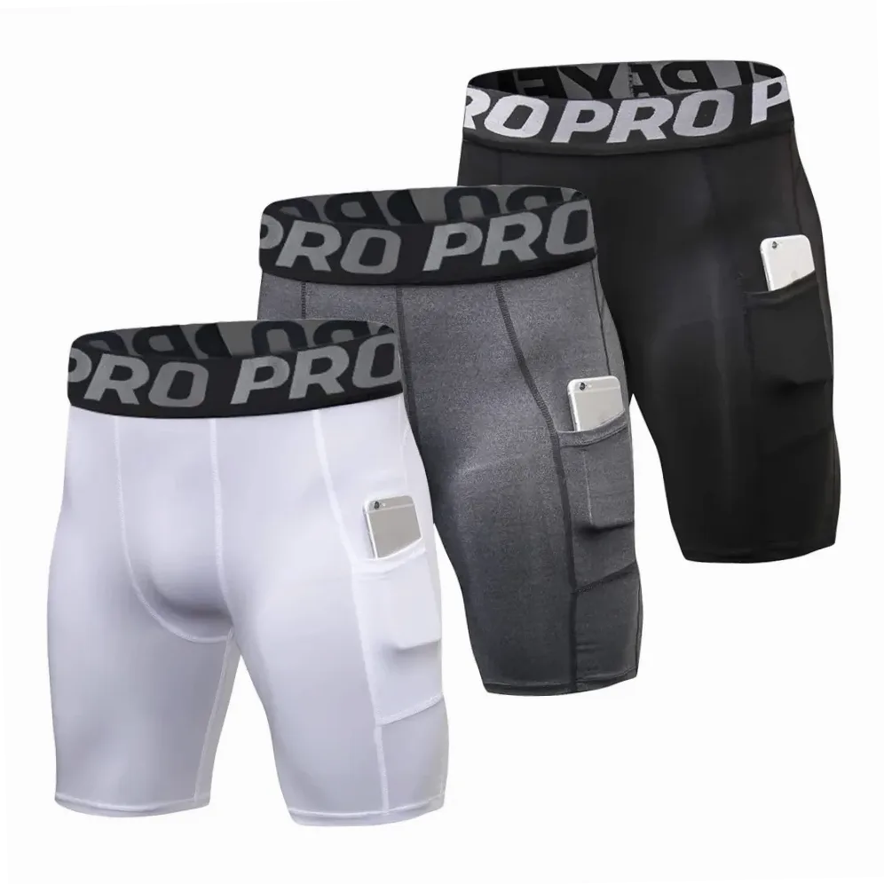 Cuissard de compression homme avec poches pour sport