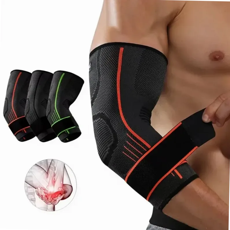 Manche de compression coudière mixte élastique