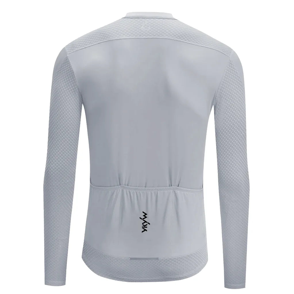 Maillot cyclisme homme manches longues léger zip YKK