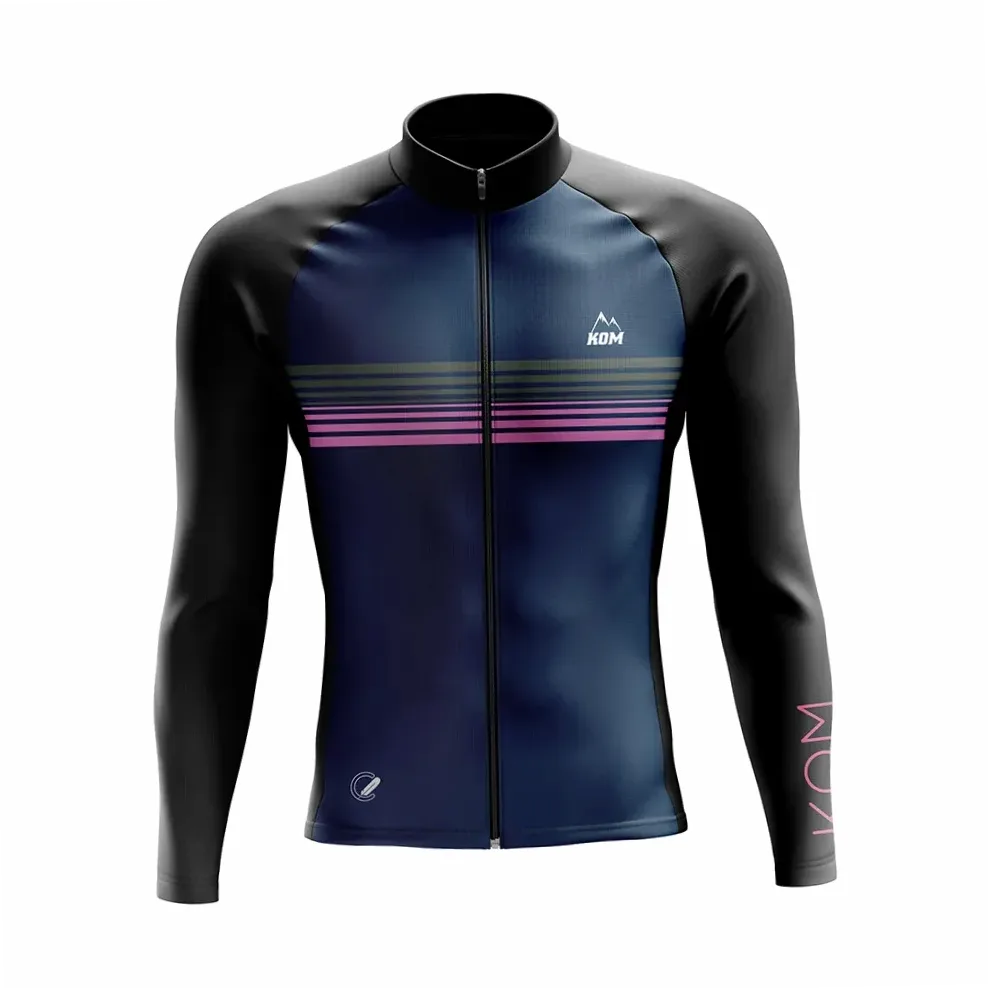 Maillot cyclisme homme manches longues respirant anti-UV séchage rapide