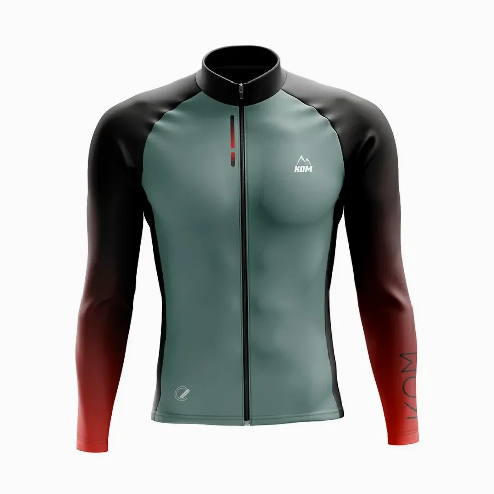 Maillot cyclisme homme manches longues respirant anti-UV séchage rapide