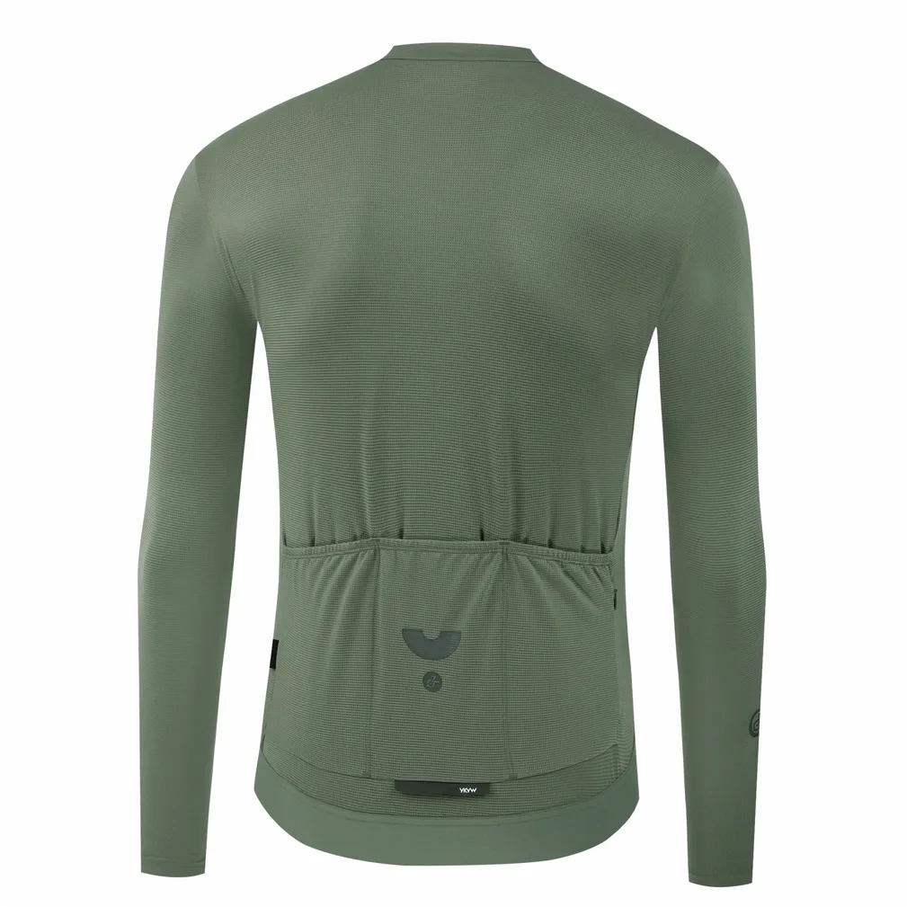 Maillot cyclisme homme manches longues UPF50+ respirant fermeture YKK