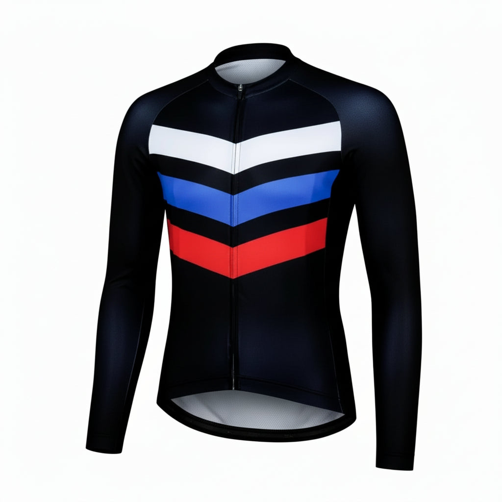 Maillot vélo homme manche longue respirant 2024