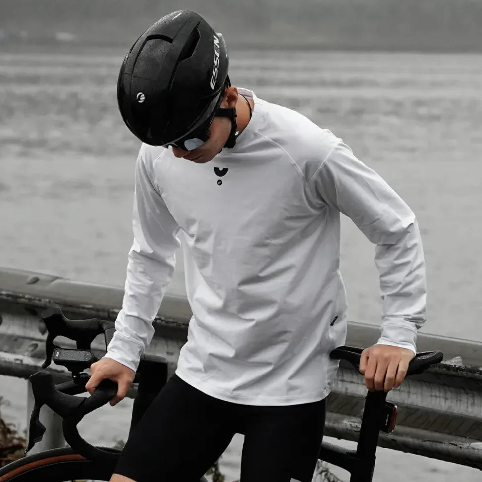 Maillot vélo homme manches longues respirant matière Sorona