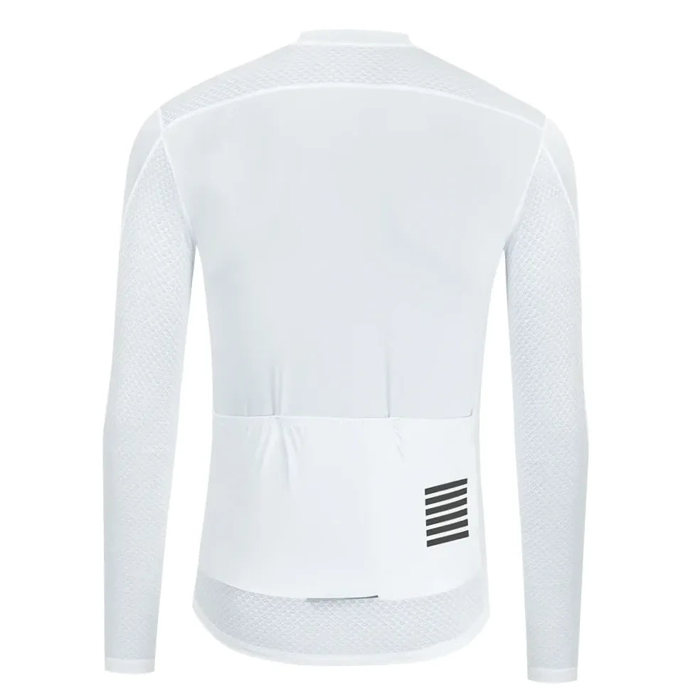 Maillot vélo homme manches longues uni respirant