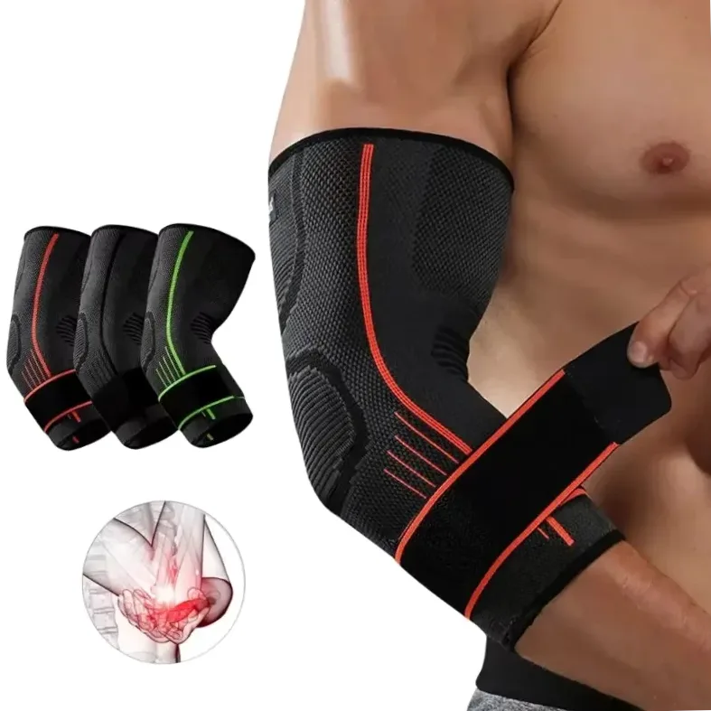 Manche de compression coudière mixte élastique