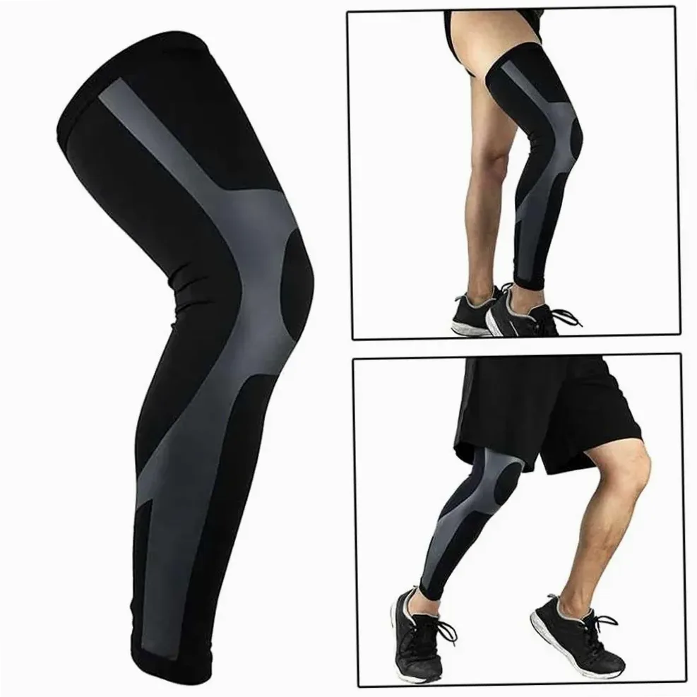 Manchettes de compression longues pour jambes – genouillère de soutien
