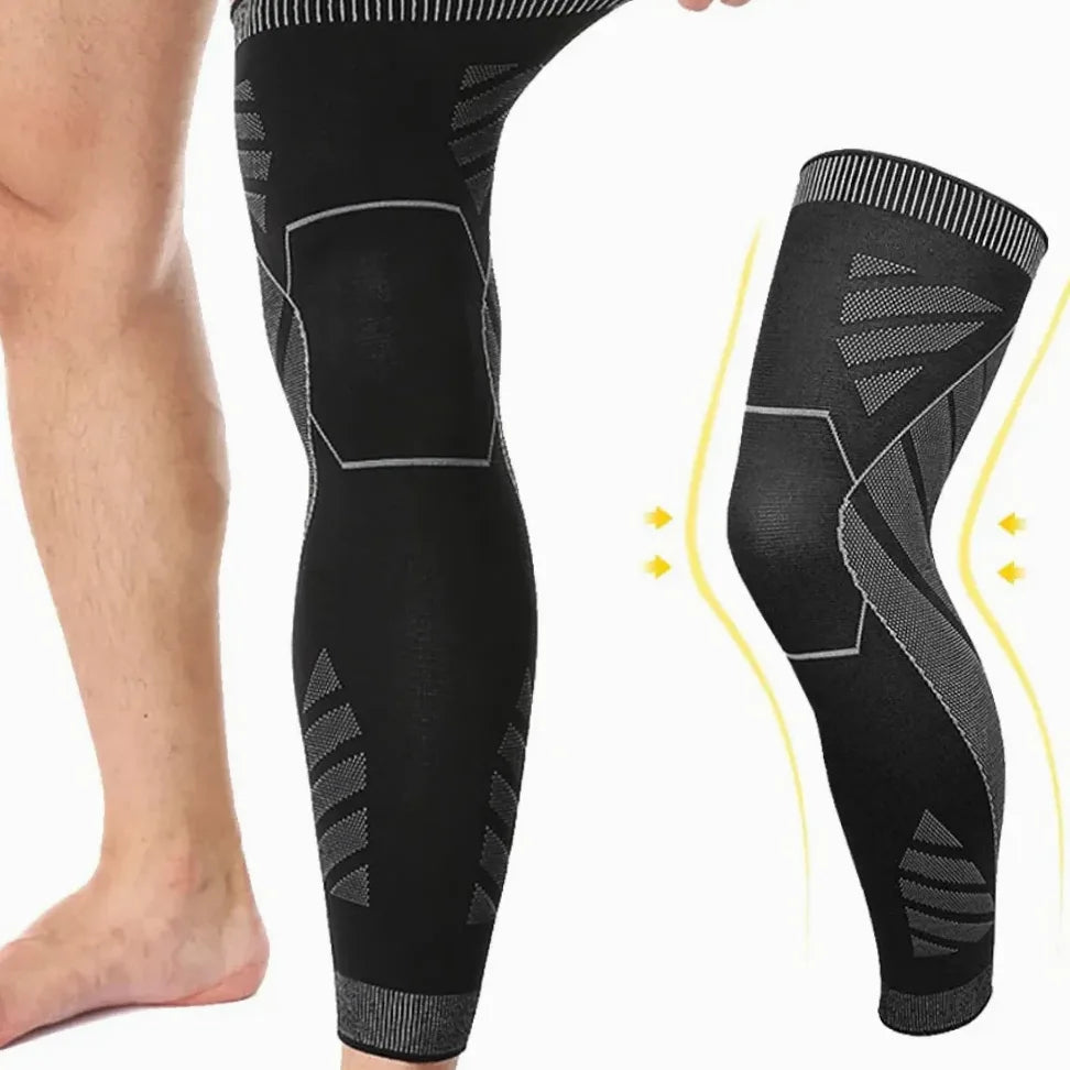 Manchettes de compression longues pour jambes – genouillère de soutien