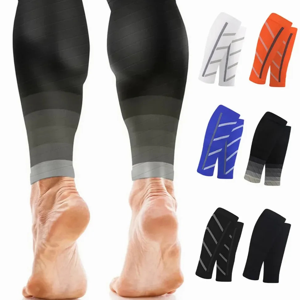 Manchettes de compression mollet 20-30mmHg pour running et cyclisme