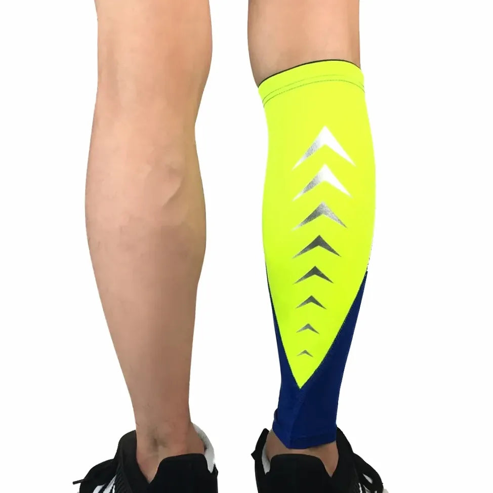 Manchettes de compression mollet pour course et cyclisme