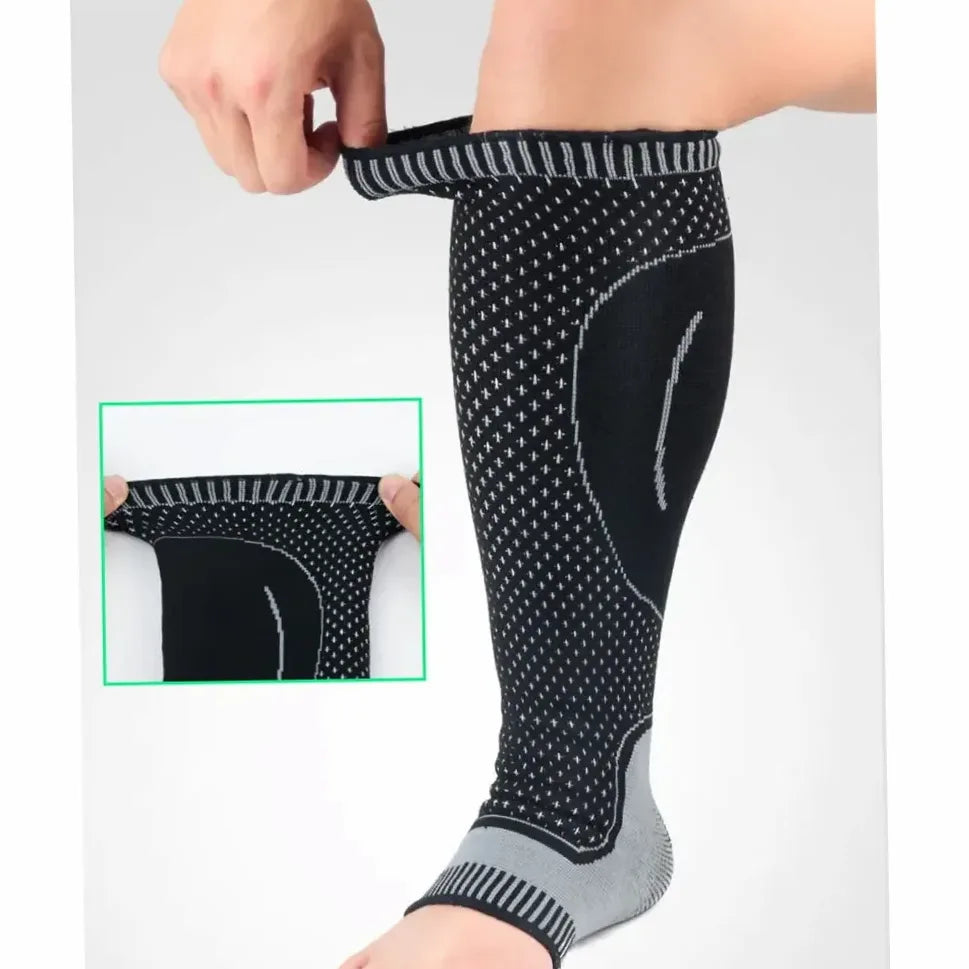 Manchettes de compression mollet pour course et cyclisme