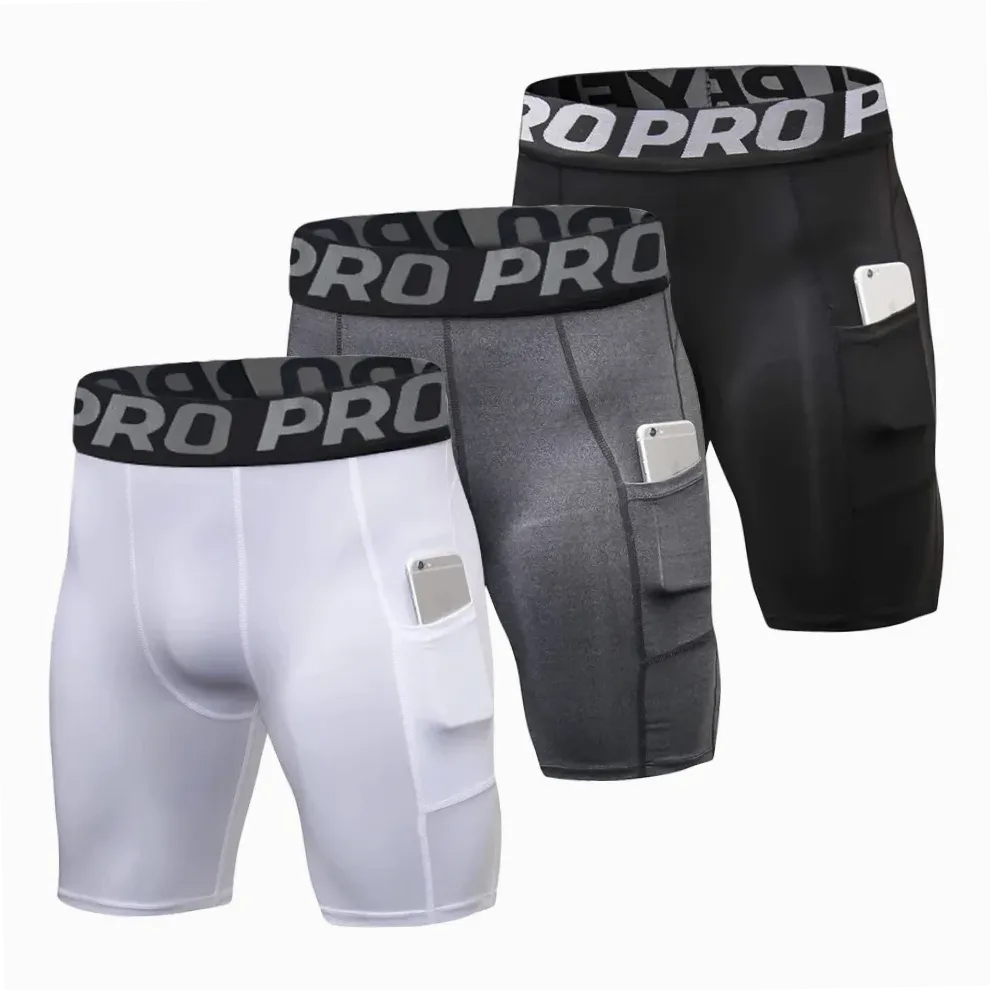 Cuissard de compression homme avec poches pour sport