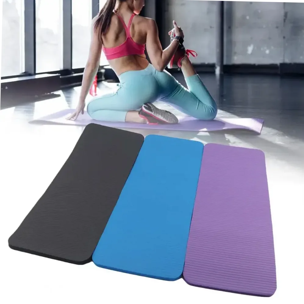 Tapis de yoga antidérapant en caoutchouc souple pour Pilates
