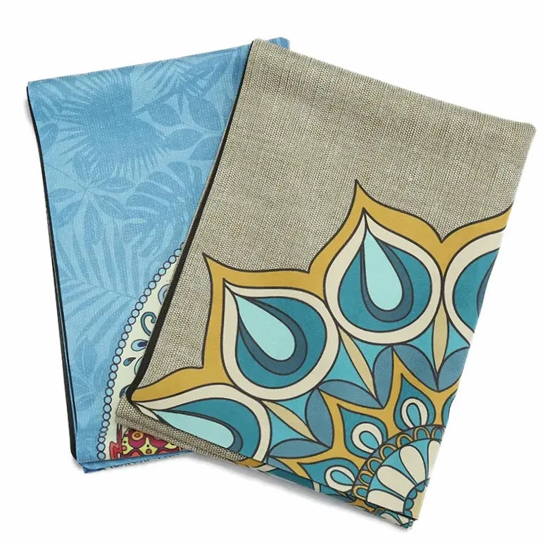 Tapis de yoga pliable en chanvre et caoutchouc naturel