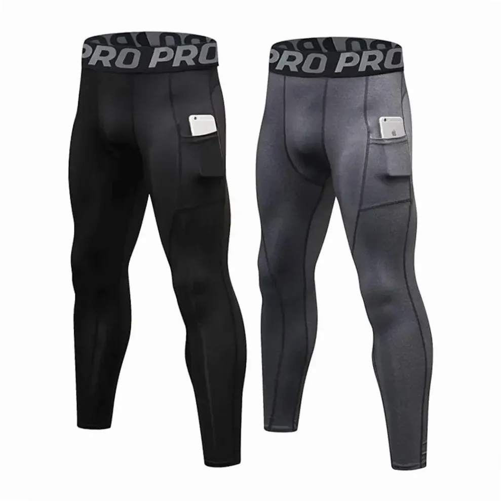 Pantalon de compression homme avec poches