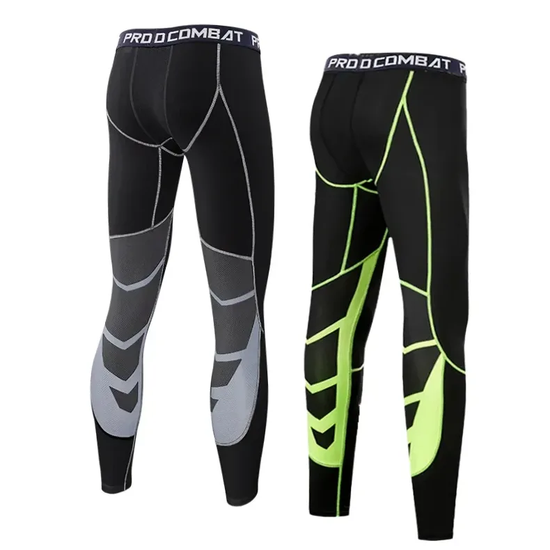 pantalon-de-compression-homme-running-gym-noir