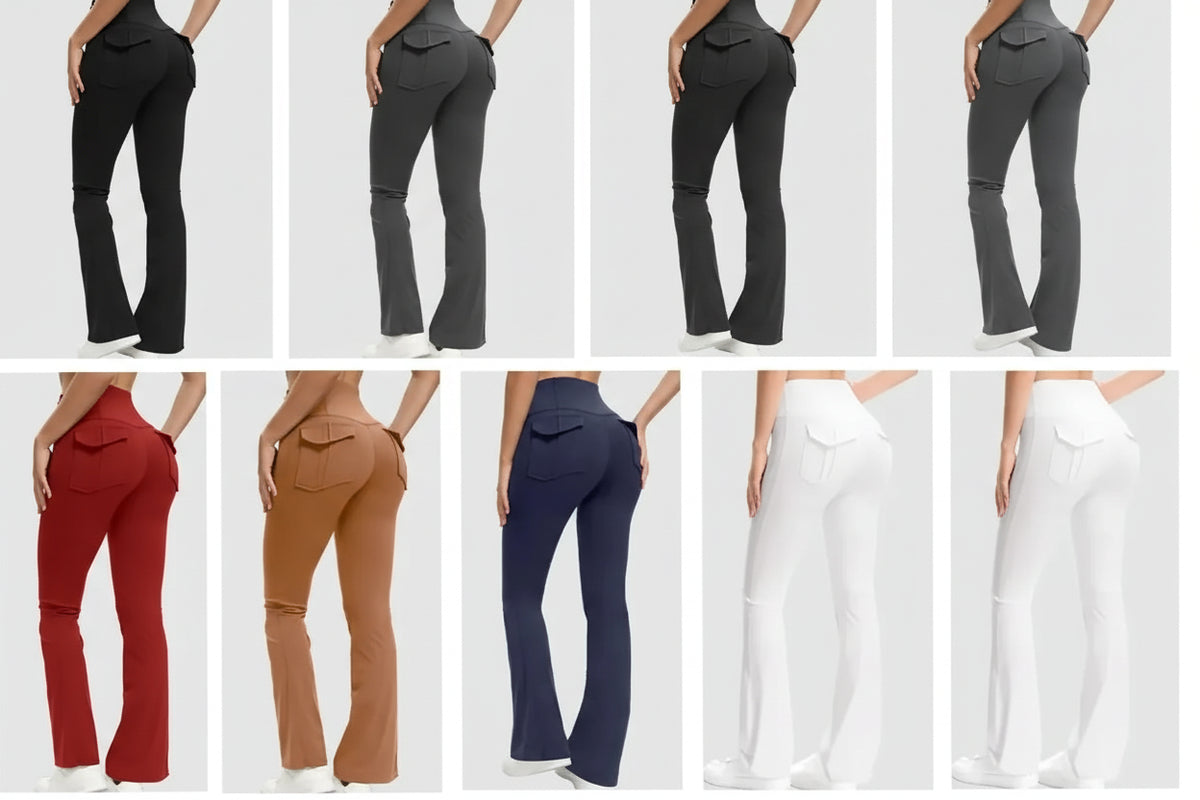 pantalon-yoga-taille-haute-evase-a-poches