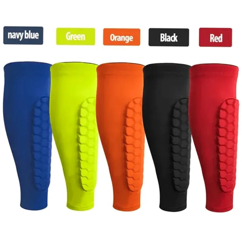 Protège-tibias football avec manchon de compression mollet – Adulte & enfant