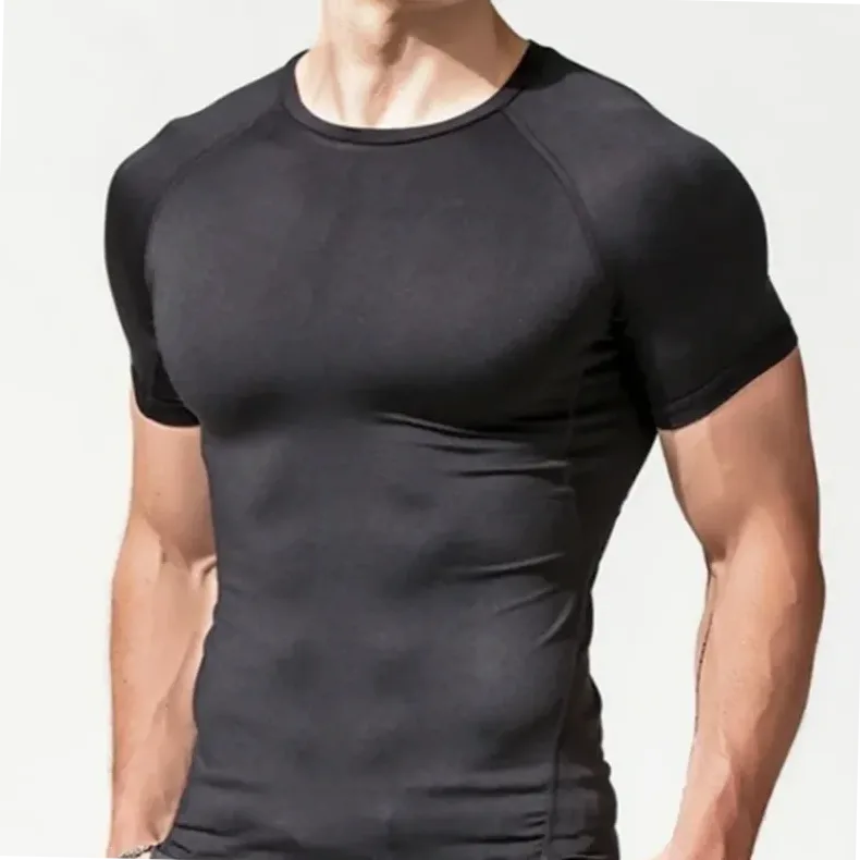 t-shirt-de-compression-homme-manches-courtes