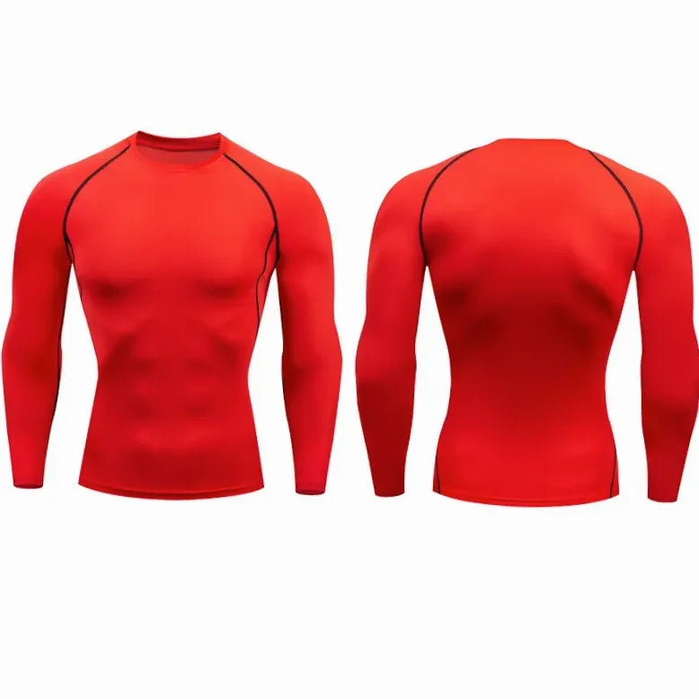 T-shirt homme compression manche longue séchage rapide