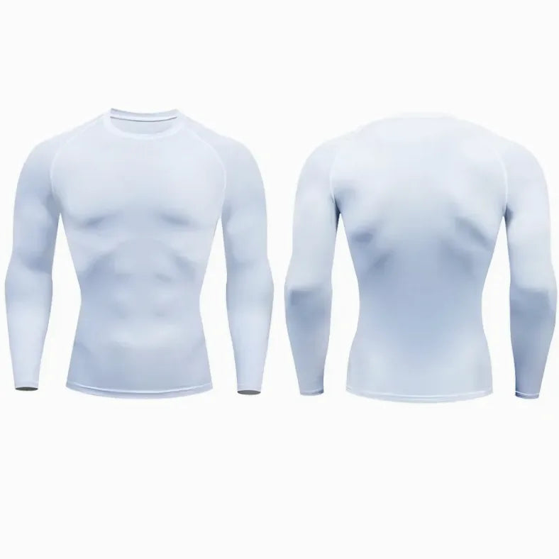 T-shirt homme compression manche longue séchage rapide