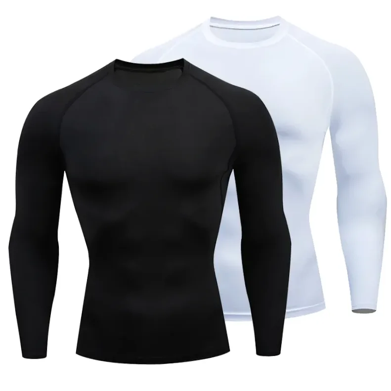 T-shirt homme compression manche longue séchage rapide