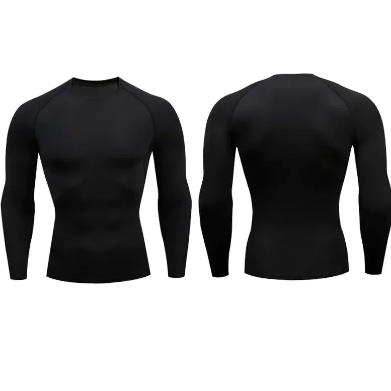 T-shirt homme compression manche longue séchage rapide
