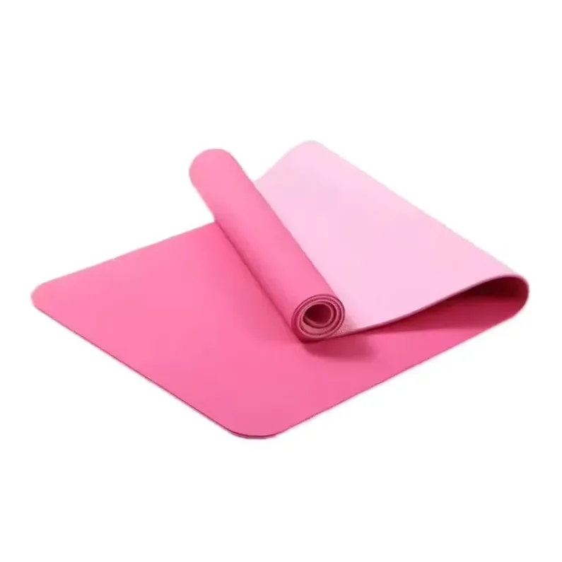Tapis de yoga antidérapant 8 mm épais élargi en TPE pour fitness danse corde à sauter