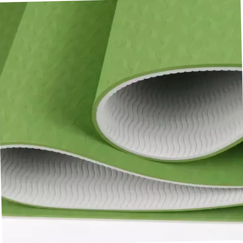 Tapis de yoga antidérapant 8 mm épais élargi en TPE pour fitness danse corde à sauter