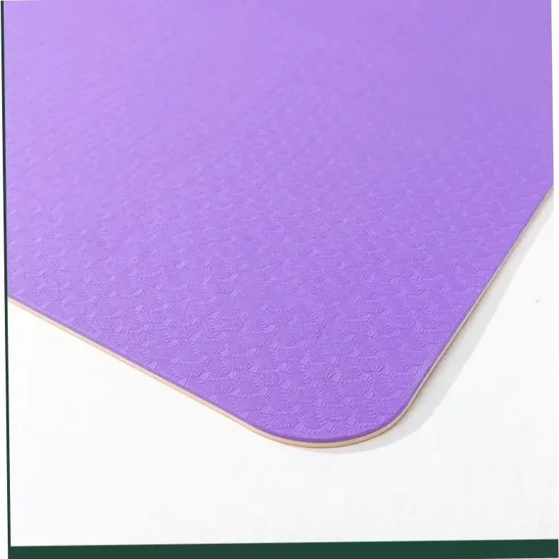 Tapis de yoga antidérapant 8 mm épais élargi en TPE pour fitness danse corde à sauter