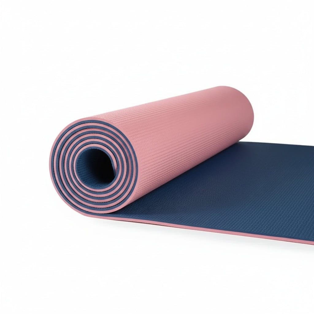 Tapis de yoga pliable 8mm en TPE épais 183x61cm antidérapant