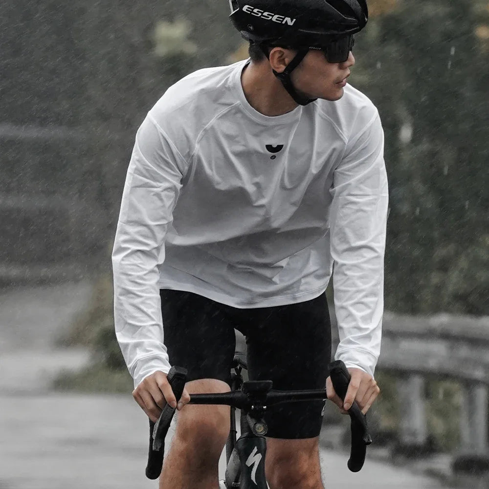 Maillot vélo homme manches longues respirant matière Sorona